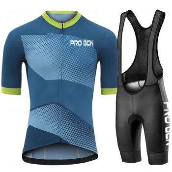 PRO Gcn 2023 Летний Комплект велосипедной майки Man С коротким рукавом, одежда для велоспорта на горных велосипедах, одежда для триатлона, рубашки для MTB велосипедов